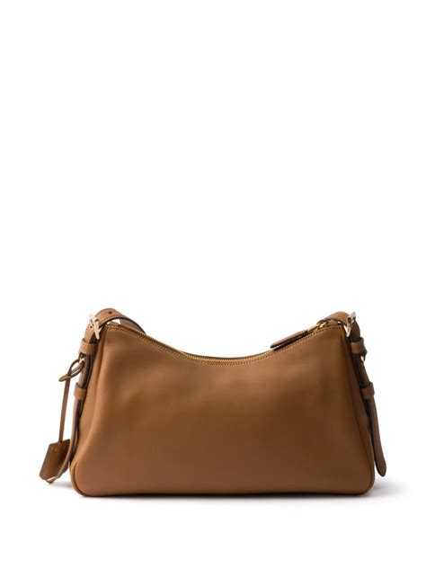 Prada Aimée Medium Leather Shoulder Bag.